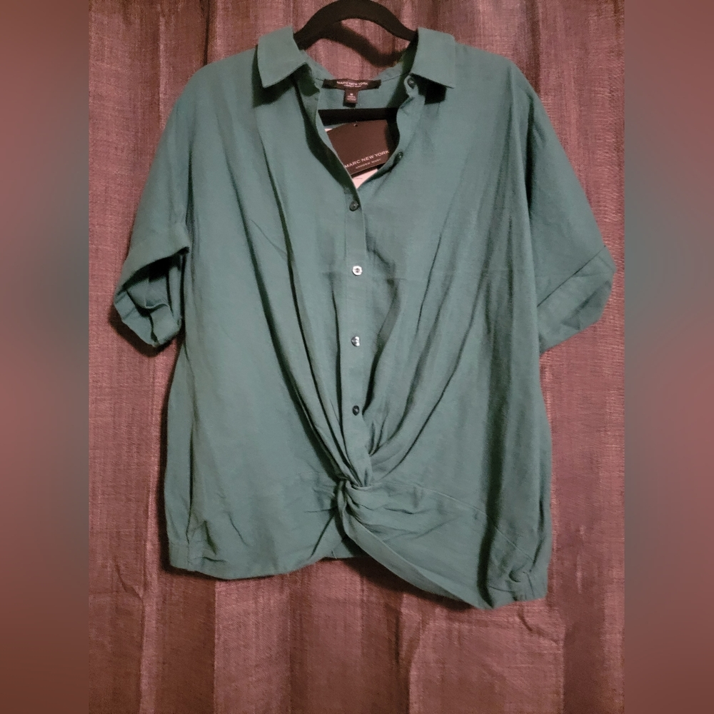 Marc Jacobs Blouse EUC Blue Green Size M